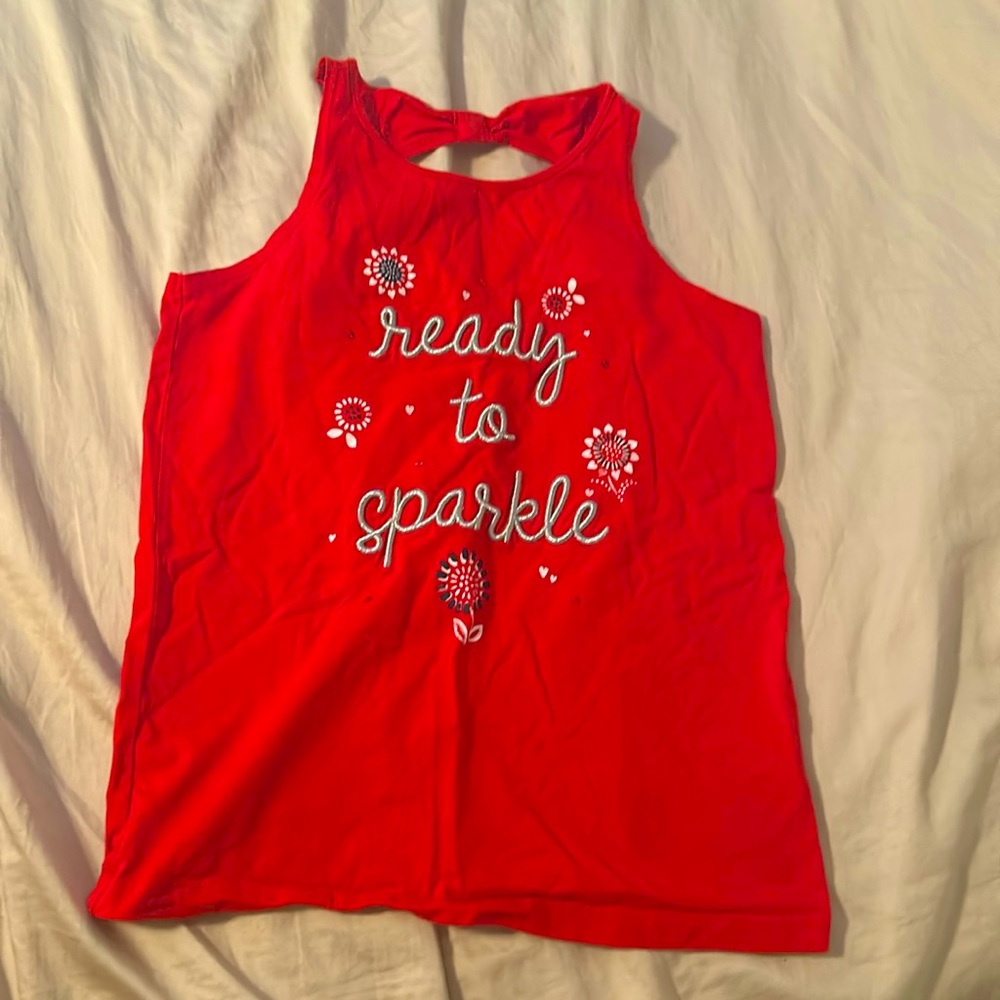 Bundle 3 for $15 Carters “ready to sparkle” tank top girls 14